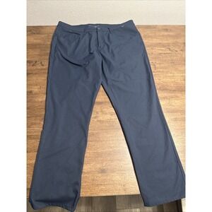 Travis Mathew Level Up Slim Fit Golf Pants Blue 40 1MQ597 Chino Flat Front